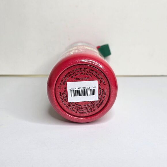 Disney Parks Starbucks Holiday Fair Isle 20 oz Stainless Steel Water Bottle NEW - Picture 6 of 7